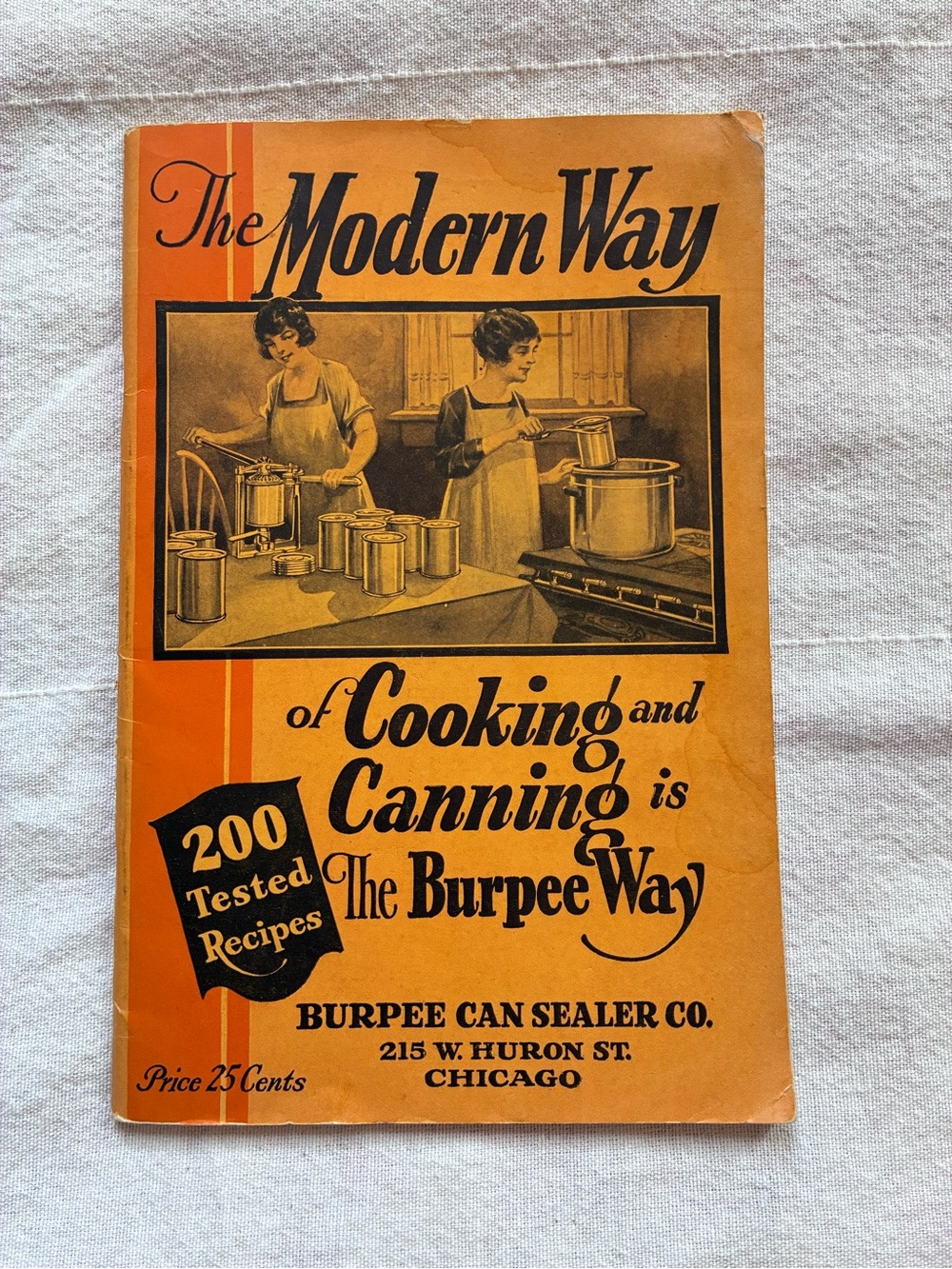 ANTIQUE 1920’s Cooking Canning Recipe Booklet The Burpee Way American Tradwife